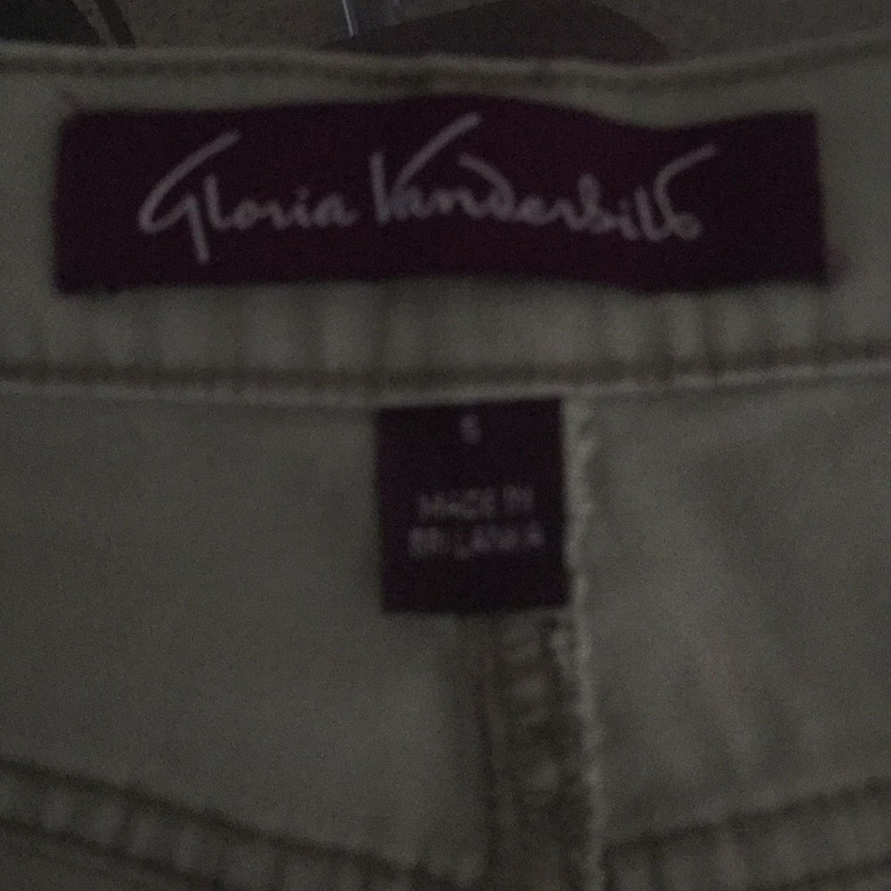 Gloria Vanderbilt capris.    Size 6.